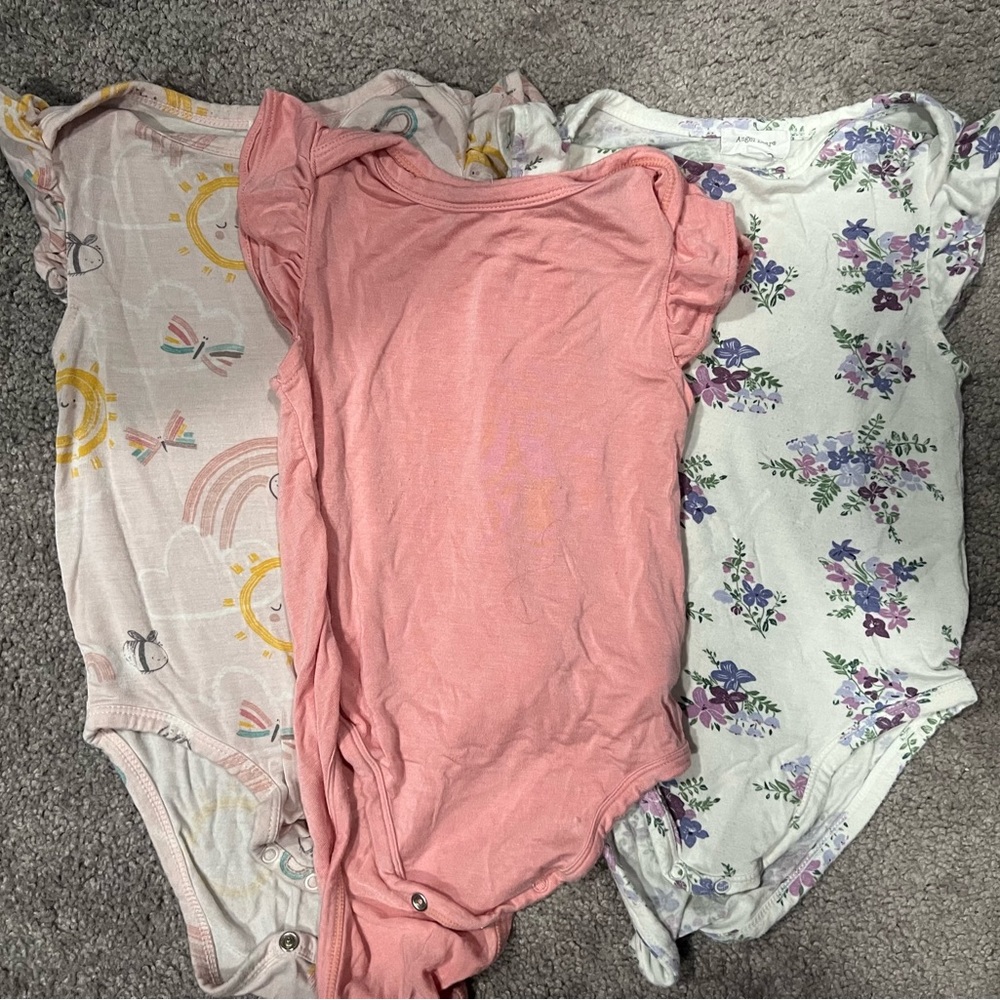 Bundle of Three Angel Dear Onesies